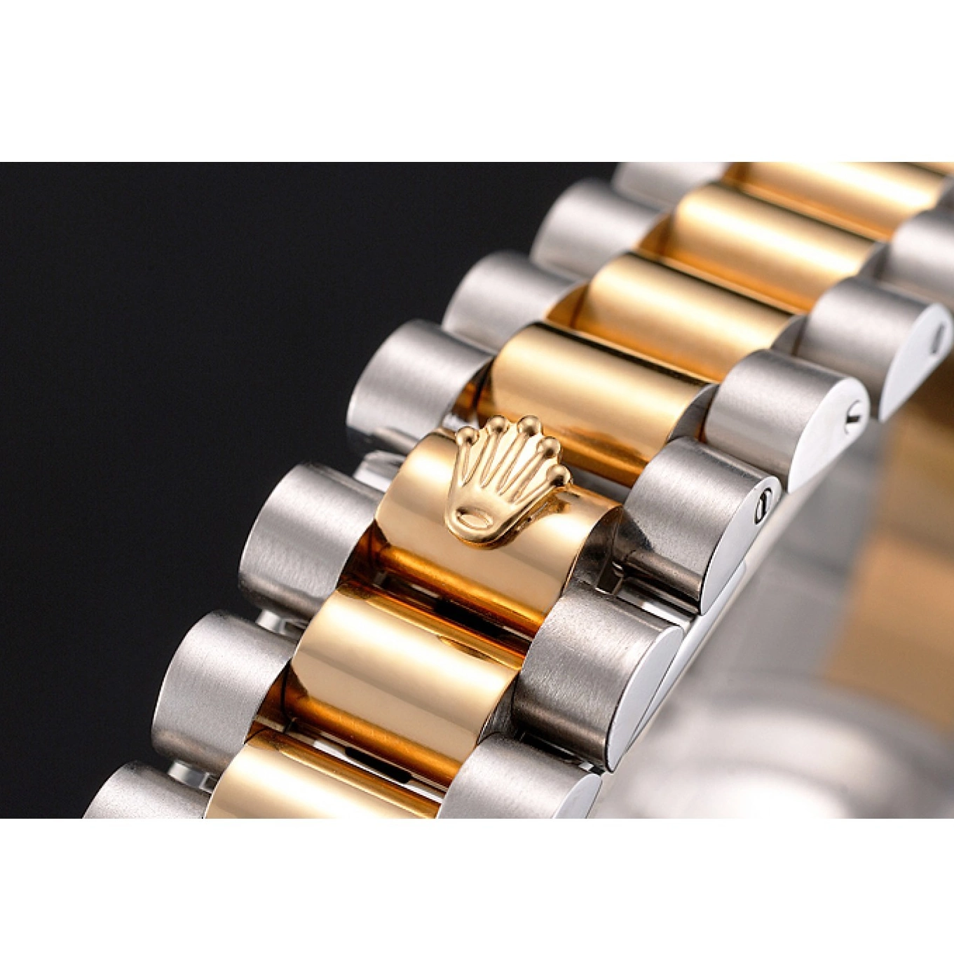 Aaa replica watch Bezel Gold Stainless Dial Swiss Two Rolex Gold Steel Bracelet Tone Datejust Case White 0525